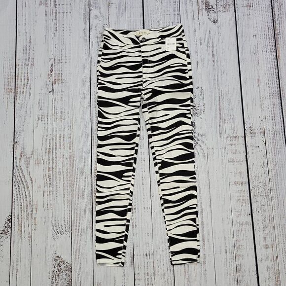 WE THE FREE Women's Size 25 High Rise Skinny Animal Print Zebra Pants - Picture 1 of 7